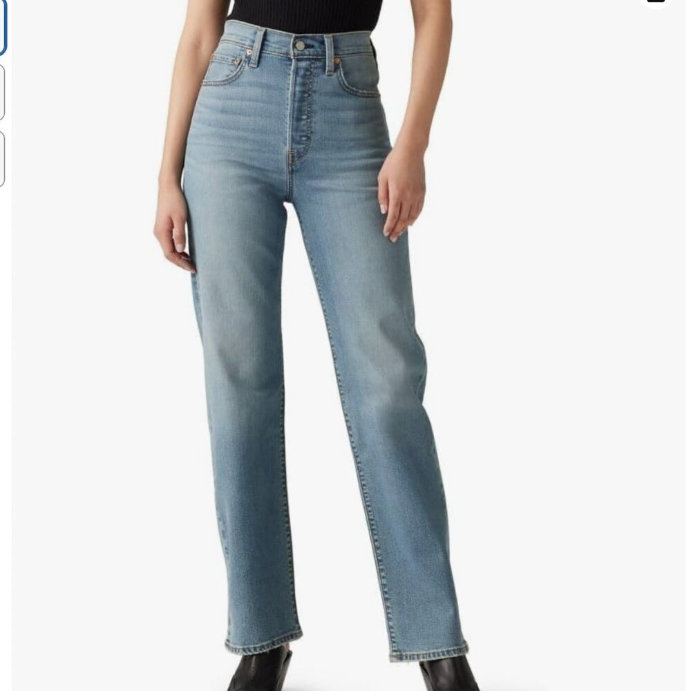 Levi's Women's Ribcage Straight Full Length Jeans - Size 26